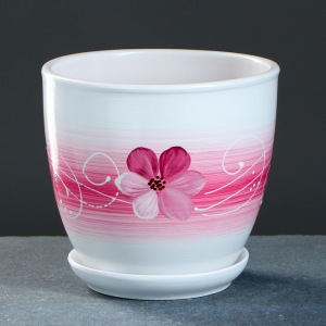 Горшок цветочный Орхидея 2,5л с подставкой МИКС Горшок цветочный Орхидея 2,5л с подставкой МИКС