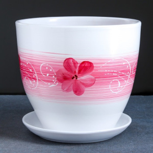 Горшок цветочный Орхидея 5л с подставкой МИКС Горшок цветочный Орхидея 5л с подставкой МИКС