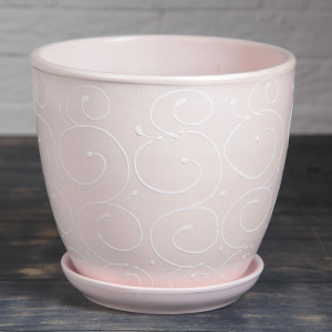 Горшок цветочный Жемчуг 2,5л с подставкой Горшок цветочный Жемчуг 2,5л с подставкой