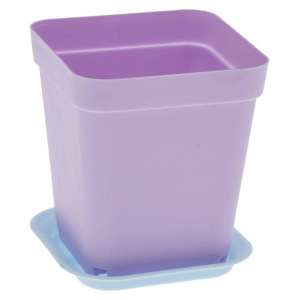 Горшок для цветов с поддоном 0,17 л, цвет МИКС Горшок для цветов с поддоном 0,17 л, цвет МИКС