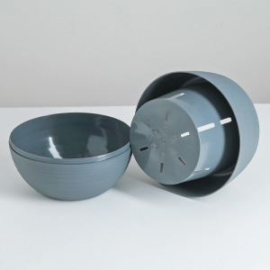 Горшок для цветов «Япония» 1,2 л, цвет графитовый Горшок для цветов «Япония» 1,2 л, цвет графитовый