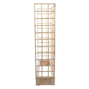 Грядка деревянная, 150 × 50 × 22 см, с тремя шпалерами h = 180 см, Greengo Грядка деревянная, 150 × 50 × 22 см, с тремя шпалерами h = 180 см, Greengo