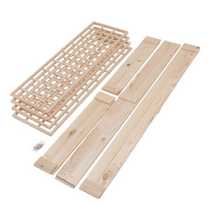 Грядка деревянная, 200 × 100 × 22 см, со шпалерой h = 140 см, Greengo Грядка деревянная, 200 × 100 × 22 см, со шпалерой h = 140 см, Greengo