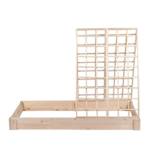 Грядка деревянная, 200 × 100 × 22 см, со шпалерой h = 140 см, Greengo Грядка деревянная, 200 × 100 × 22 см, со шпалерой h = 140 см, Greengo