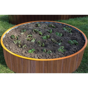 Грядка круглая, d = 100 см, h = 35 см, коричневая Грядка круглая, d = 100 см, h = 35 см, коричневая