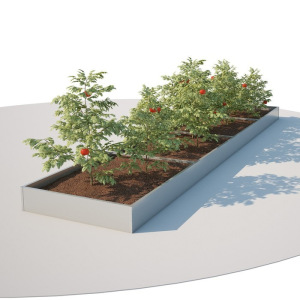 Грядка оцинкованная, 198 × 70 × 16 см, серая Грядка оцинкованная, 198 × 70 × 16 см, серая