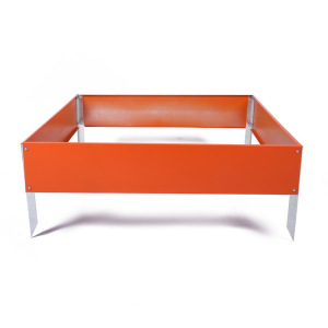 Грядка оцинкованная, 80 × 80 × 15 см, оранжевая, Greengo Грядка оцинкованная, 80 × 80 × 15 см, оранжевая, Greengo