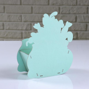 Кашпо деревянное "Подарок яркий", мятный, 18.5×9×23 см Кашпо деревянное "Подарок яркий", мятный, 18.5×9×23 см