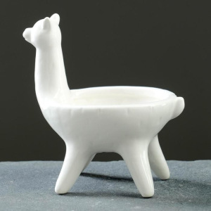 Кашпо керамическое "Лама" малая 7*11см Кашпо керамическое "Лама" малая 7*11см