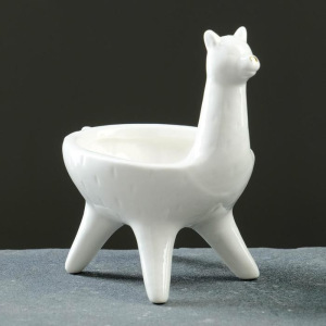 Кашпо керамическое "Лама" малая 7*11см Кашпо керамическое "Лама" малая 7*11см