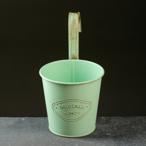 Кашпо металлическое "Ведерко" навесное, микс 10,5*8*10,5см Кашпо металлическое "Ведерко" навесное, микс 10,5*8*10,5см