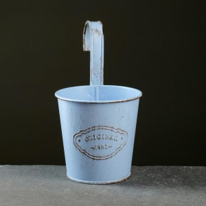 Кашпо металлическое "Ведерко" навесное, микс 10,5*8*10,5см Кашпо металлическое "Ведерко" навесное, микс 10,5*8*10,5см