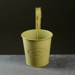 Кашпо металлическое "Ведерко" навесное, микс 10,5*8*10,5см Кашпо металлическое "Ведерко" навесное, микс 10,5*8*10,5см