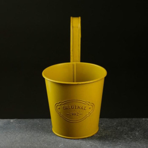 Кашпо металлическое "Ведерко" навесное, микс 10,5*8*10,5см Кашпо металлическое "Ведерко" навесное, микс 10,5*8*10,5см