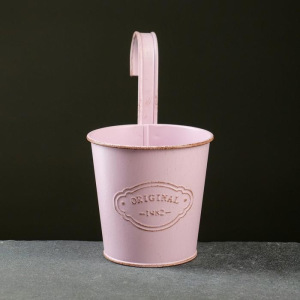 Кашпо металлическое "Ведерко" навесное, микс 10,5*8*10,5см Кашпо металлическое "Ведерко" навесное, микс 10,5*8*10,5см