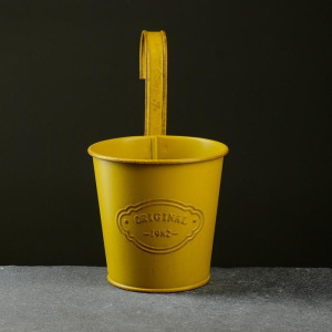 Кашпо металлическое "Ведерко" навесное, микс 10,5*8*10,5см Кашпо металлическое "Ведерко" навесное, микс 10,5*8*10,5см