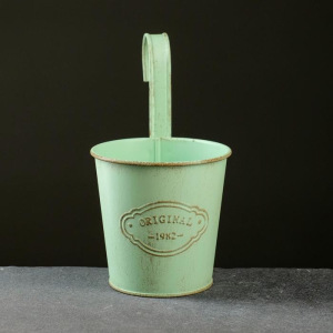 Кашпо металлическое "Ведерко" навесное, микс 10,5*8*10,5см Кашпо металлическое "Ведерко" навесное, микс 10,5*8*10,5см