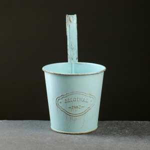 Кашпо металлическое "Ведерко" навесное, микс 10,5*8*10,5см Кашпо металлическое "Ведерко" навесное, микс 10,5*8*10,5см