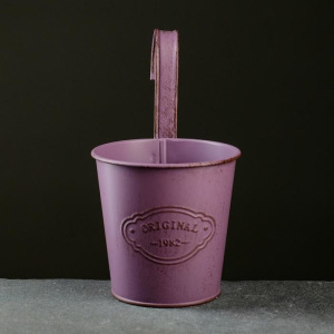 Кашпо металлическое "Ведерко" навесное, микс 10,5*8*10,5см Кашпо металлическое "Ведерко" навесное, микс 10,5*8*10,5см