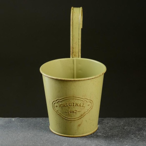 Кашпо металлическое "Ведерко" навесное, микс 10,5*8*10,5см Кашпо металлическое "Ведерко" навесное, микс 10,5*8*10,5см