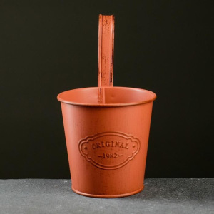 Кашпо металлическое "Ведерко" навесное, микс 10,5*8*10,5см Кашпо металлическое "Ведерко" навесное, микс 10,5*8*10,5см