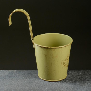 Кашпо металлическое "Ведерко" навесное, микс 10,5*8*10,5см Кашпо металлическое "Ведерко" навесное, микс 10,5*8*10,5см