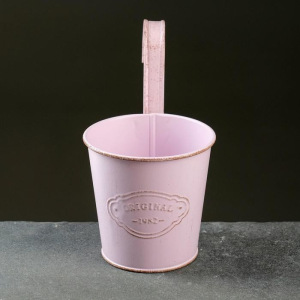 Кашпо металлическое "Ведерко" навесное, микс 10,5*8*10,5см Кашпо металлическое "Ведерко" навесное, микс 10,5*8*10,5см