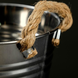 Кашпо металлическое "Ведерко" низкое 17*13*11см Кашпо металлическое "Ведерко" низкое 17*13*11см