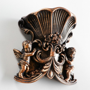 Кашпо настенное декоративное "Ангел", бронзовый цвет Кашпо настенное декоративное "Ангел", бронзовый цвет