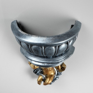 Кашпо настенное декоративное "Ангел", серо-золотистый цвет, 34,5 х 22 см, микс Кашпо настенное декоративное "Ангел", серо-золотистый цвет, 34,5 х 22 см, микс