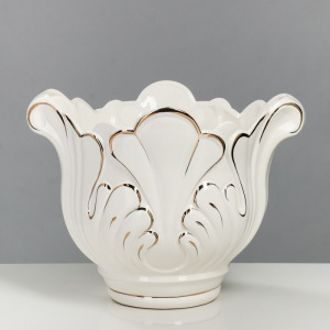 Кашпо "Лотос" 16 л, белая Кашпо "Лотос" 16 л, белая