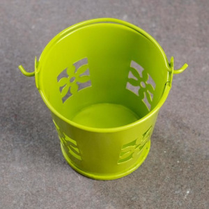 Кашпо "Ведерко" узор, 5,5*5,5см, цвет микс Кашпо "Ведерко" узор, 5,5*5,5см, цвет микс