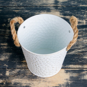 Кашпо-ведерко "Чешуя" цвет микс, 13*13*12 см Кашпо-ведерко "Чешуя" цвет микс, 13*13*12 см