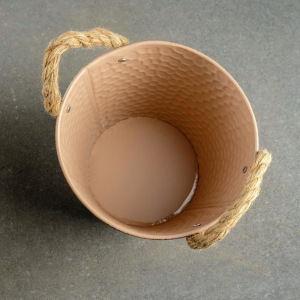 Кашпо-ведерко "Чешуя" цвет микс, 16*16*14 см Кашпо-ведерко "Чешуя" цвет микс, 16*16*14 см