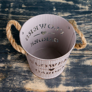 Кашпо-ведерко "Цветочный сад" цвет микс, 13*13*12 см Кашпо-ведерко "Цветочный сад" цвет микс, 13*13*12 см