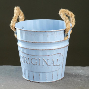 Кашпо-ведерко "Оригинальное" цвет микс, 13*13*12 см Кашпо-ведерко "Оригинальное" цвет микс, 13*13*12 см