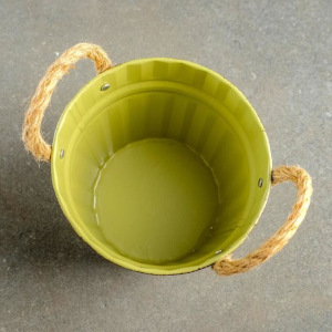 Кашпо-ведерко "Оригинальное" цвет микс, 13*13*12 см Кашпо-ведерко "Оригинальное" цвет микс, 13*13*12 см