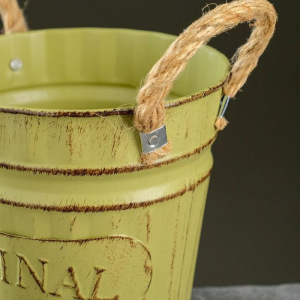 Кашпо-ведерко "Оригинальное" цвет микс, 13*13*12 см Кашпо-ведерко "Оригинальное" цвет микс, 13*13*12 см