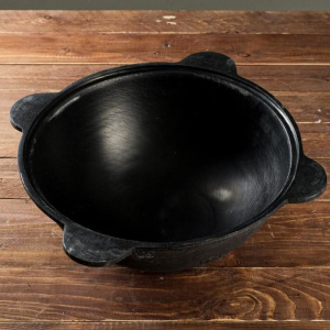 Казан чугунный, 10 л, круглое дно, без крышки Казан чугунный, 10 л, круглое дно, без крышки