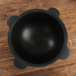 Казан чугунный, 10 л, круглое дно, без крышки Казан чугунный, 10 л, круглое дно, без крышки