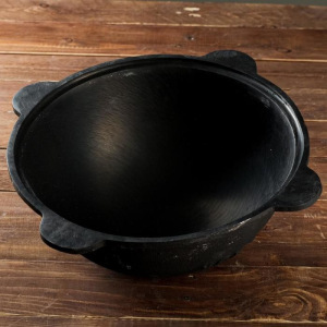 Казан чугунный, 6 л, круглое дно, без крышки Казан чугунный, 6 л, круглое дно, без крышки