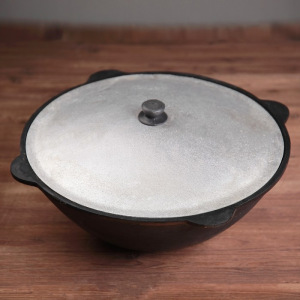 Казан с крышкой, 12 л, плоское дно Казан с крышкой, 12 л, плоское дно