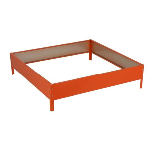 Клумба, 100 × 100 × 15 см, оранжевая, Greengo Клумба, 100 × 100 × 15 см, оранжевая, Greengo