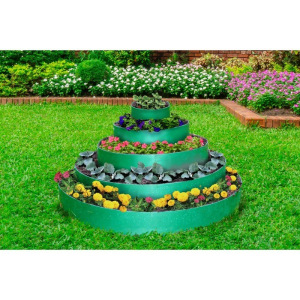 Клумба гибкая, 5 ярусов, d = 40–60–80–100–120 см, h = 75 см, зелёная Клумба гибкая, 5 ярусов, d = 40–60–80–100–120 см, h = 75 см, зелёная