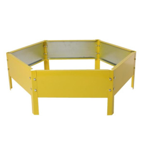 Клумба оцинкованная, 2 яруса, d = 60–100 см, h = 30 см, жёлтая, Greengo Клумба оцинкованная, 2 яруса, d = 60–100 см, h = 30 см, жёлтая, Greengo