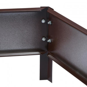 Клумба оцинкованная, 3 яруса, d = 60–100–140 см, h = 45 см, коричневая, Greengo Клумба оцинкованная, 3 яруса, d = 60–100–140 см, h = 45 см, коричневая, Greengo