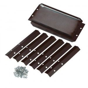 Клумба оцинкованная, 3 яруса, d = 60–100–140 см, h = 45 см, коричневая, Greengo Клумба оцинкованная, 3 яруса, d = 60–100–140 см, h = 45 см, коричневая, Greengo