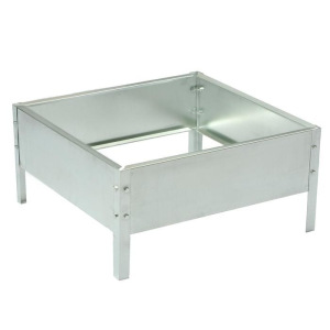 Клумба оцинкованная, 50 × 50 × 15 см, «Квадро», Greengo Клумба оцинкованная, 50 × 50 × 15 см, «Квадро», Greengo