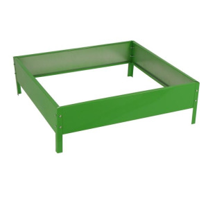 Клумба оцинкованная, 80 × 80 × 15 см, зелёная, «Квадро», Greengo Клумба оцинкованная, 80 × 80 × 15 см, зелёная, «Квадро», Greengo