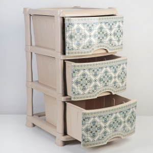 Комод 3-х секционный, с декором «Мозаика» Комод 3-х секционный, с декором «Мозаика»